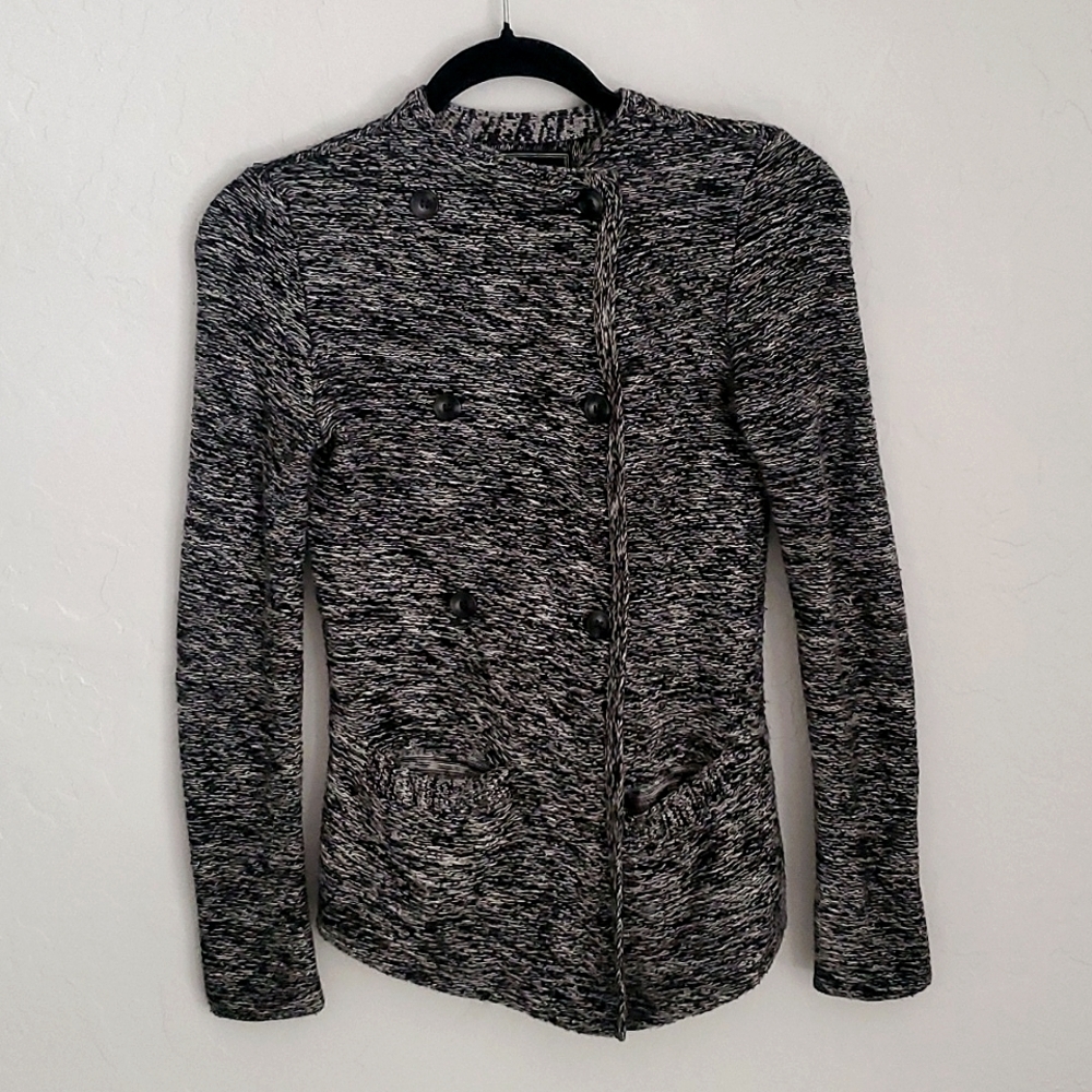 Lucky Brand Black White Cardigan